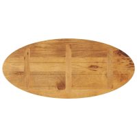 vidaXL Bordsskiva 100x40x2,5 cm oval massivt mangoträ - Bild 5