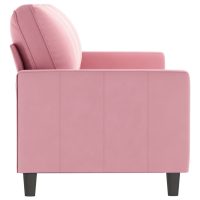 vidaXL 3-sitssoffa rosa 180 cm sammet - Bild 4