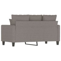 vidaXL 2-sitssoffa taupe 120 cm tyg - Bild 5