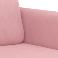 vidaXL 3-sitssoffa rosa 180 cm sammet - Bild 6