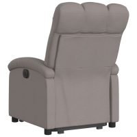 vidaXL Reclinerfåtölj med uppresningshjälp taupe tyg - Bild 4