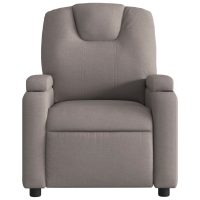 vidaXL Reclinerfåtölj taupe tyg - Bild 3