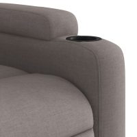 vidaXL Reclinerfåtölj taupe tyg - Bild 8