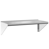 vidaXL Vägghylla 100x45x31 cm silver rostfritt stål - Bild 2