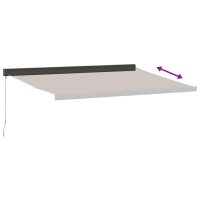 vidaXL Markis manuellt infällbar 400x300 cm brun - Bild 5