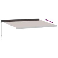 vidaXL Markis manuellt infällbar 450x300 cm brun - Bild 5