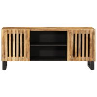 vidaXL Tv-bänk 105x34x46 cm massivt grovt mangoträ - Bild 2