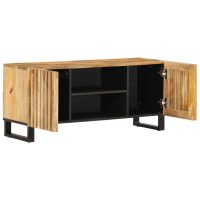 vidaXL Tv-bänk 105x34x46 cm massivt grovt mangoträ - Bild 5