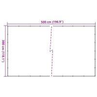 vidaXL Lastnät grön 3x5 m HDPE - Bild 7