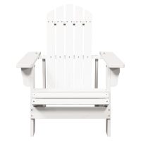 vidaXL Adirondackstol vit 69x85x90,5 cm massivt granträ - Bild 3