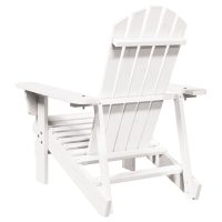 vidaXL Adirondackstol vit 69x85x90,5 cm massivt granträ - Bild 5