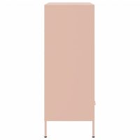 vidaXL Högskåp rosa 68x39x101,5 cm kallvalsat stål - Bild 7