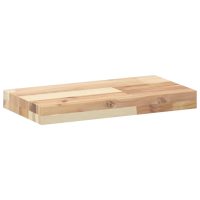 vidaXL Svävande hylla 40x20x4 cm obehandlat massivt akaciaträ - Bild 3