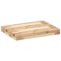 vidaXL Svävande hylla 60x30x4 cm obehandlat massivt akaciaträ - Bild 3