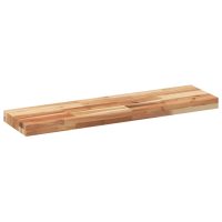 vidaXL Svävande hylla 100x20x4 cm behandlat massivt akaciaträ - Bild 3