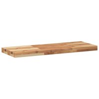 vidaXL Svävande hylla 100x30x4 cm behandlat massivt akaciaträ - Bild 3