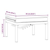 vidaXL Trädgårdspall med dyna svart aluminium - Bild 8