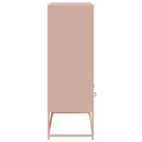 vidaXL Högskåp rosa 68,5x39x111,5 cm kallvalsat stål - Bild 5