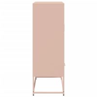 vidaXL Högskåp rosa 68x39x111,5 cm kallvalsat stål - Bild 6