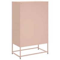 vidaXL Högskåp rosa 68x39x111,5 cm kallvalsat stål - Bild 7