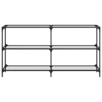 vidaXL Konsolbord med transparent glasskiva 158,5x30x81 cm stål - Bild 4