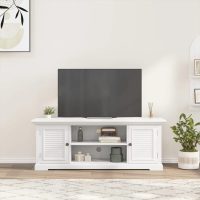 vidaXL Tv-bänk vit 110x30x41 cm konstruerat trä - Bild 3