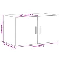 vidaXL Väggskåp sonoma-ek 70x42,5x40 cm konstruerat trä - Bild 11