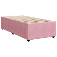 vidaXL Sängram rosa 90x190 cm sammet - Bild 3