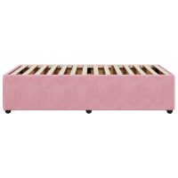 vidaXL Sängram rosa 90x190 cm sammet - Bild 5