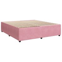 vidaXL Sängram rosa 200x200 cm sammet - Bild 2