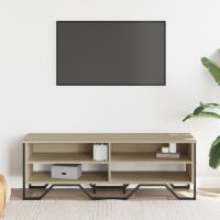 vidaXL Tv-bänk sonoma ek 122x34x41 cm konstruerat trä - Bild 3