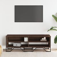 vidaXL Tv-bänk brun ek 122x34x41 cm konstruerat trä - Bild 3