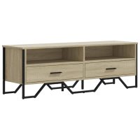 vidaXL Tv-bänk sonoma ek 122x34x41 cm konstruerat trä - Bild 2