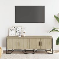 vidaXL Tv-bänk sonoma ek 122x34x41 cm konstruerat trä - Bild 3