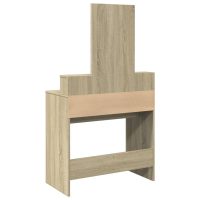 vidaXL Sminkbord med spegel sonoma-ek 80x41x144,5 cm - Bild 6