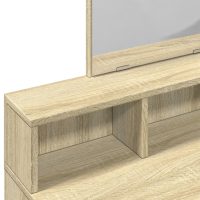 vidaXL Sminkbord med spegel sonoma-ek 80x41x144,5 cm - Bild 7