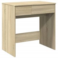 vidaXL Sminkbord med spegel sonoma-ek 73x46,5x120 cm - Bild 2