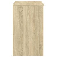 vidaXL Sminkbord med spegel sonoma-ek 73x46,5x120 cm - Bild 6