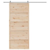 vidaXL Ladugårdsdörr 90x208 cm massiv furu - Bild 3