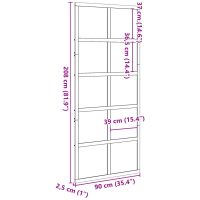 vidaXL Ladugårdsdörr 90x208 cm massiv furu - Bild 10