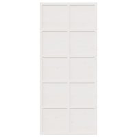 vidaXL Ladugårdsdörr vit 90x208 cm massiv furu - Bild 4