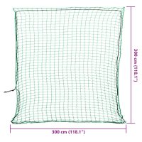 vidaXL Lastnät med elastiskt rep grön 3x3 m PP - Bild 6