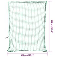 vidaXL Lastnät med elastiskt rep grön 3,5x3 m PP - Bild 6