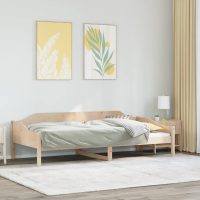 vidaXL Sängram 90x190 cm massiv furu - Bild 3