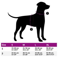 vidaXL Hundsele med koppel & krage Justerbar svart M - Bild 12