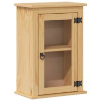 vidaXL Väggmonterat badrumsskåp Corona 45x27x64,5 cm massiv furu - Bild 2