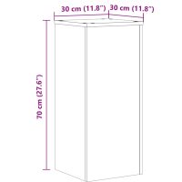 vidaXL Växtställ 2 st sonoma ek 30x30x70 cm konstruerat trä - Bild 10