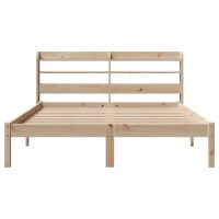 vidaXL Sängram utan madrass 140x190 cm massiv furu - Bild 4