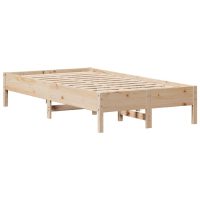 vidaXL Sängram utan madrass 75x190 cm massiv furu - Bild 7