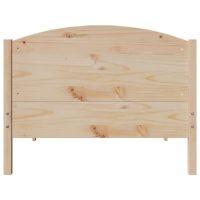 vidaXL Sängram utan madrass 75x190 cm massiv furu - Bild 4